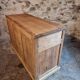 Buffet rustique français années 1920 – Buffet en pin ancien – Îlot de cuisine – Meuble de rangement 3 portes