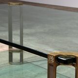 Table basse vintage en verre par Peter Ghyczy, modèle T24