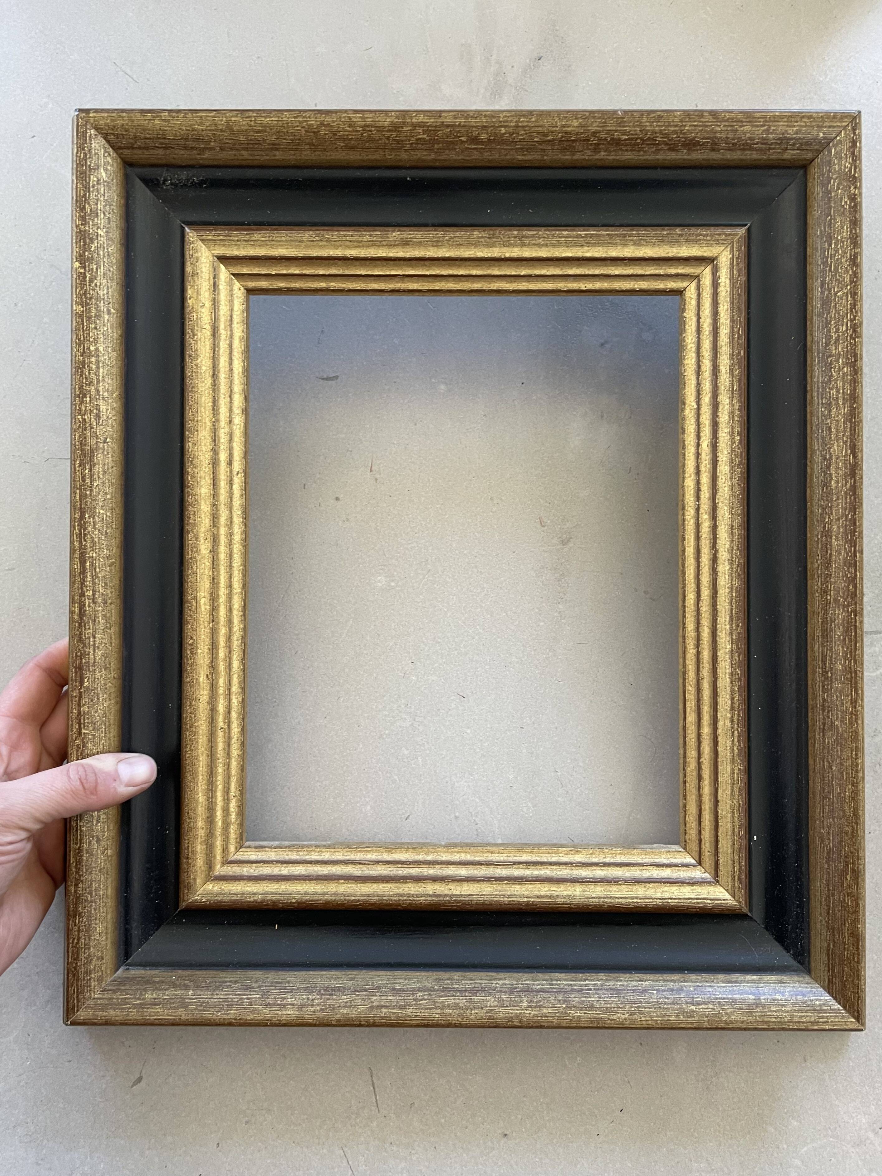 Old gold and black frame