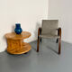 Side table, end table X2, solid pine, 1970s design.