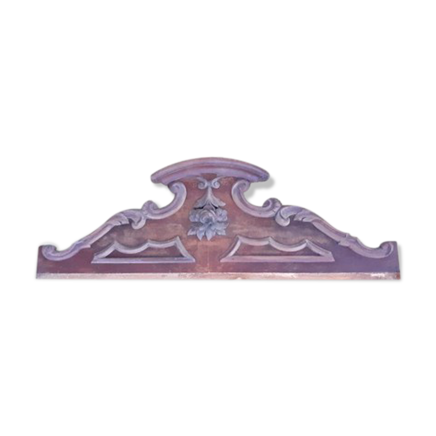 Wooden cabinet pediment