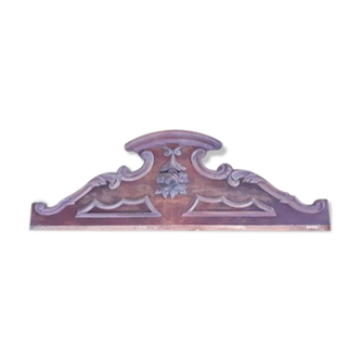 Wooden cabinet pediment