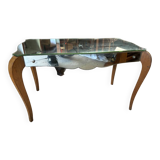 Art deco mirrored coffee table