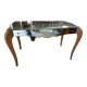 Art deco mirrored coffee table