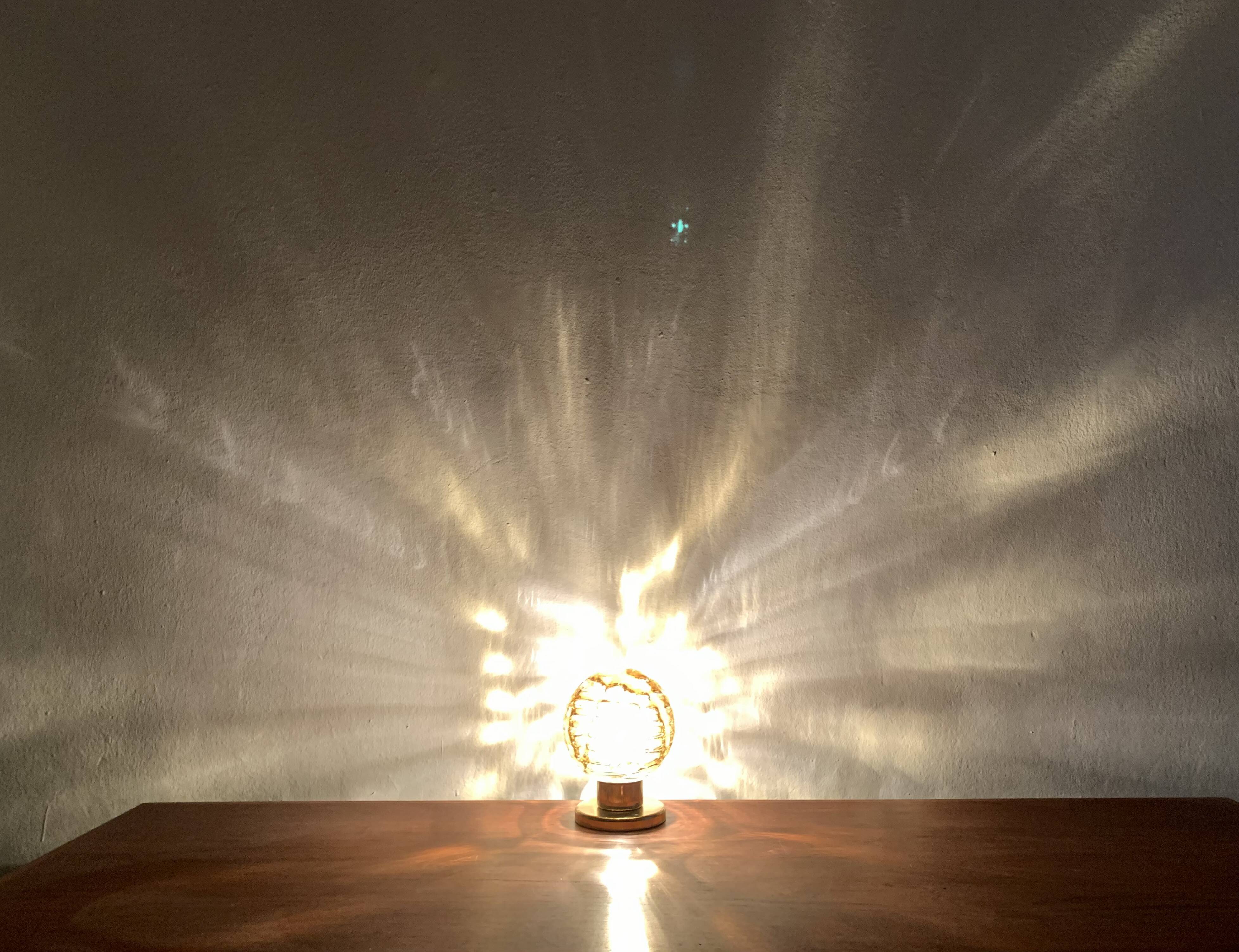 Set of 2 Glass Table Lamps from Doria