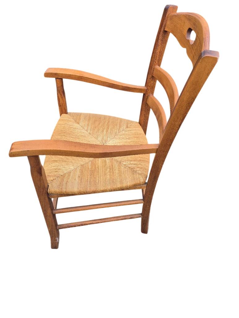 6 chaises + un fauteuil de campagne
