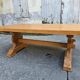 Large monastery table in solid oak – French handcrafted.
