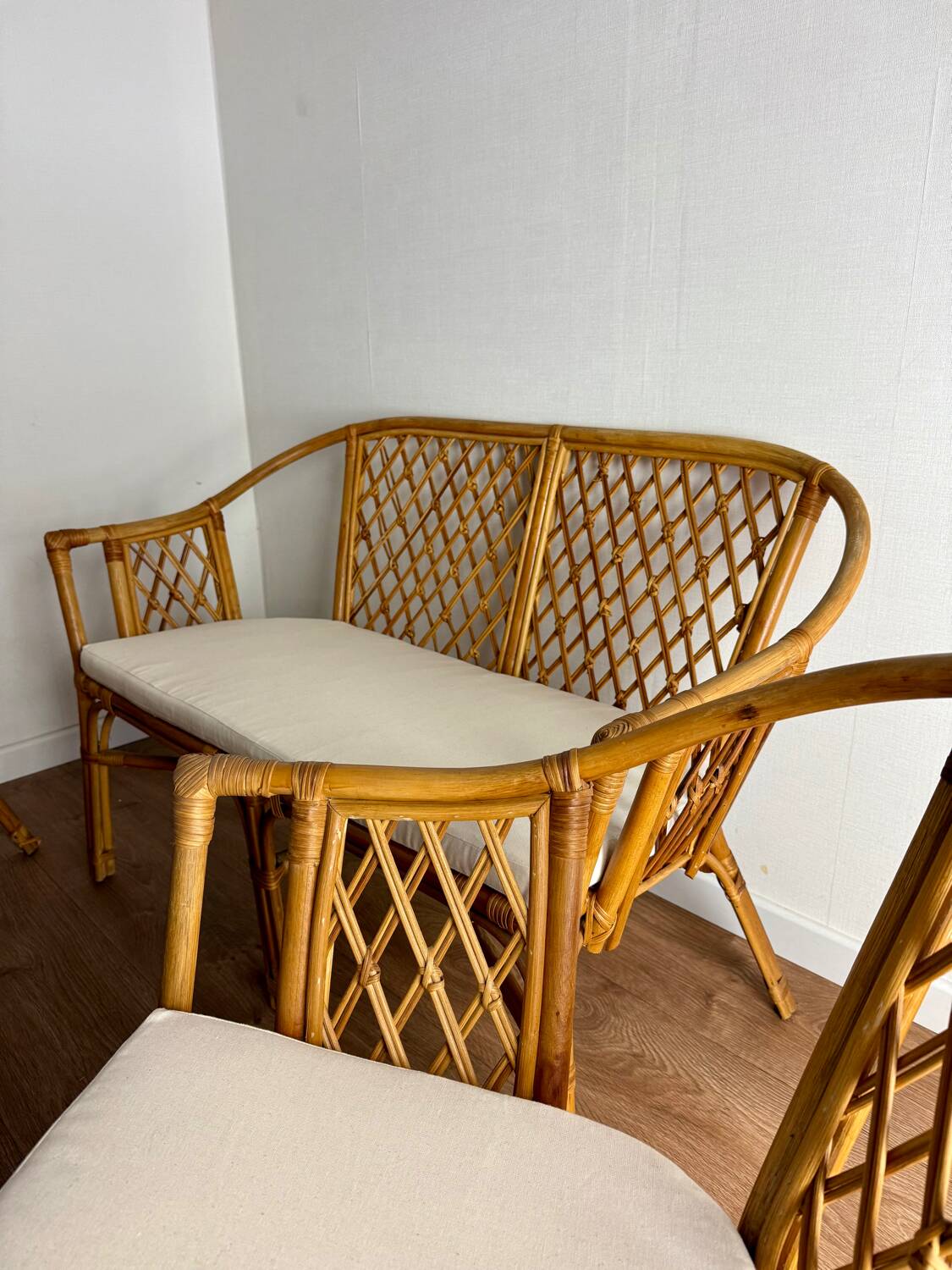 Rattan garden furniture