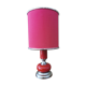 1970s vintage chrome and red lamp