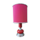 1970s vintage chrome and red lamp