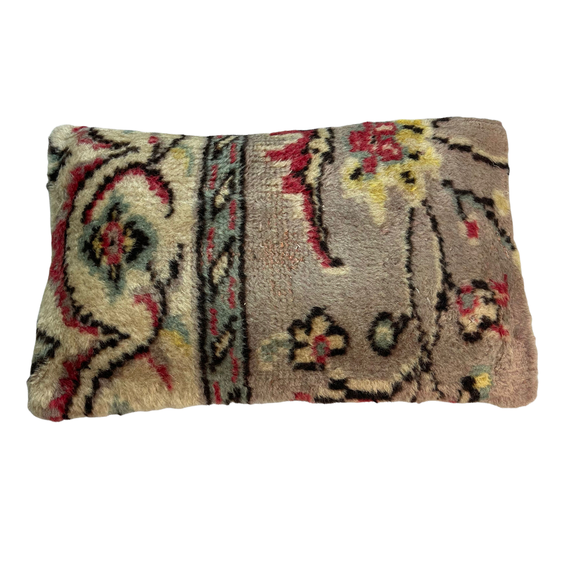 Vintage turkish rug cushion cover, 30 x 50 cm