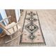 1970s Turkish Oushak Handmade Wool Cotton Orange Runner Rug 92x331