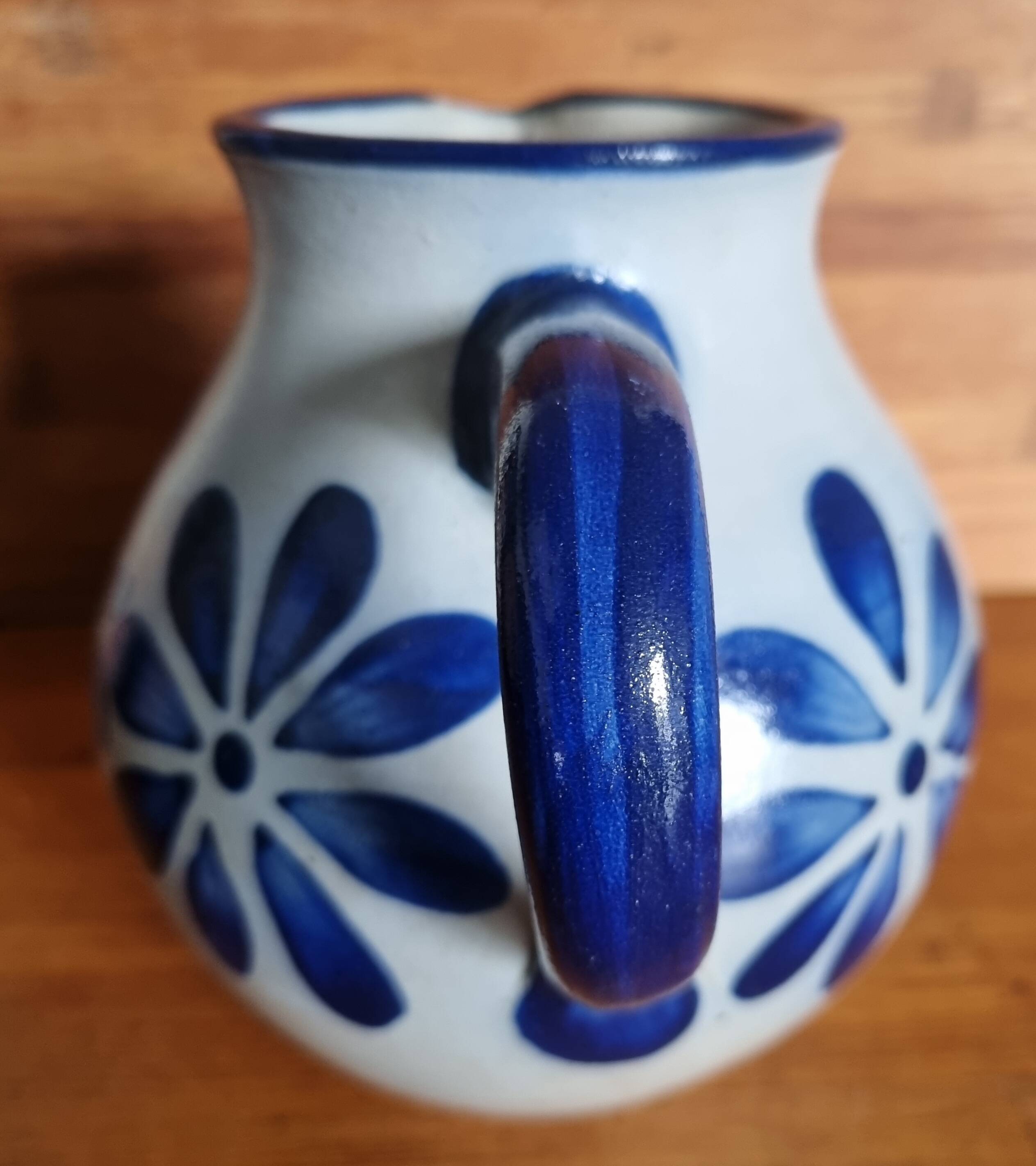 Salt-glazed stoneware jug Alsace / Germany 1.5 L handmade