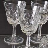 6 digestif glasses from the VMC crystal factory in Reims in good condition.