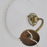 White opaline wall light