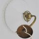 White opaline wall light
