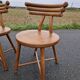 Set of 4 solid organic chairs