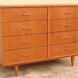 Large vintage light oak dresser