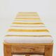 Vintage rustic oak bench after renovation