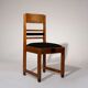 Amsterdam School oak dining chairs, Netherlands, 1920s