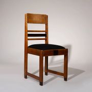 Amsterdam School oak dining chairs, Netherlands, 1920s