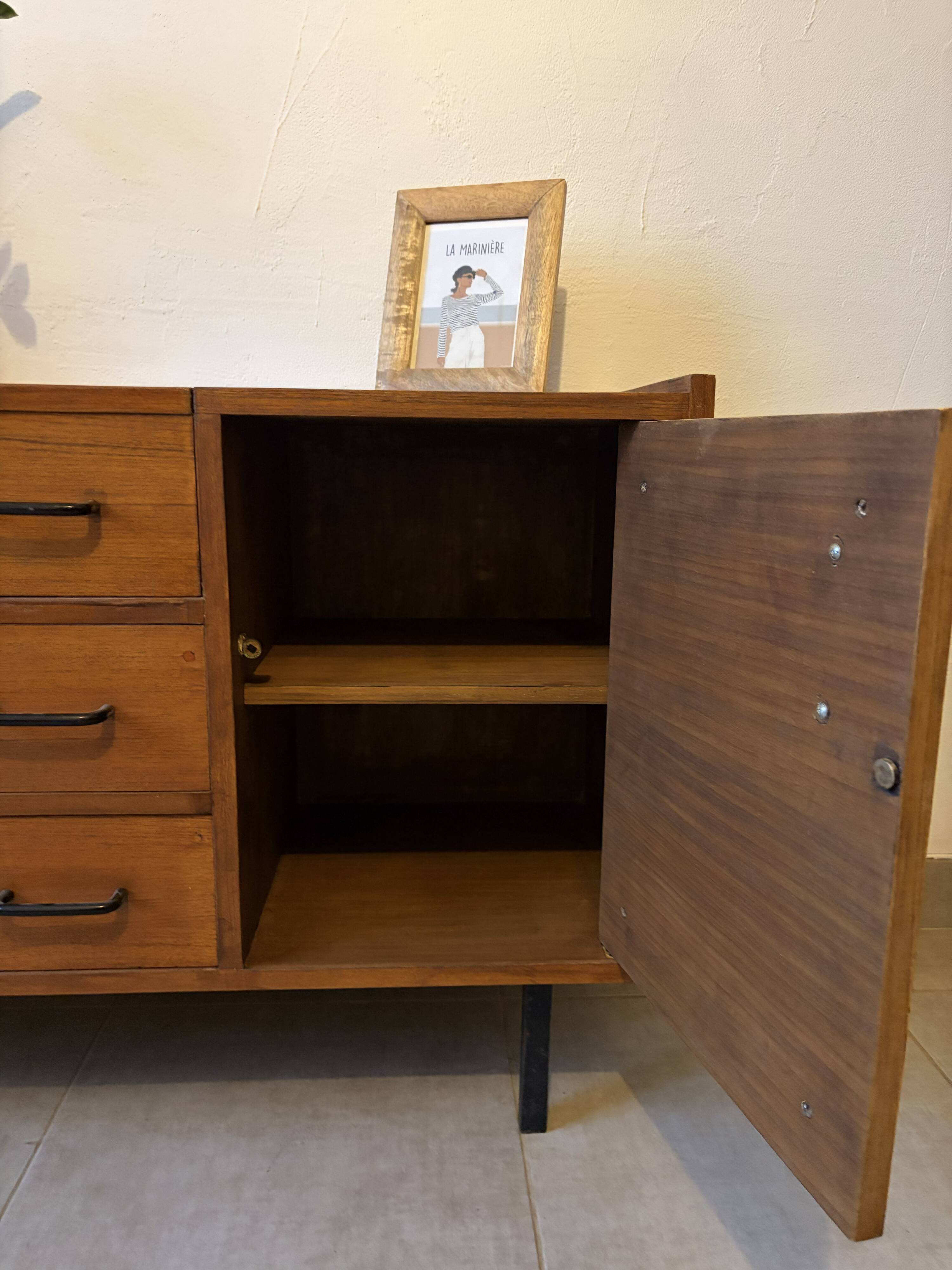 Scandinavian teak dresser/vanity from the 1960s.