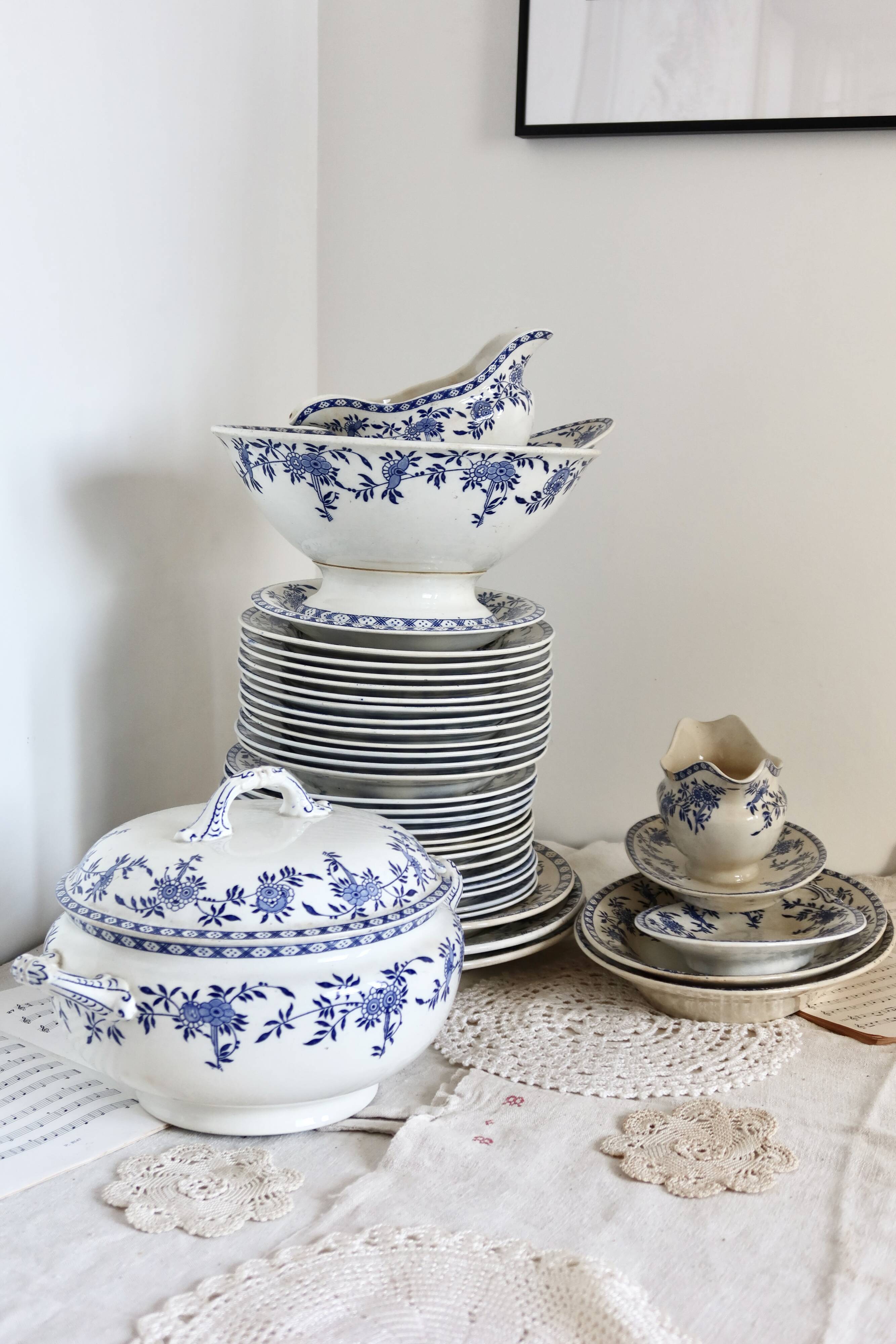 Saladier antique - Rare porcelaine de Dresde