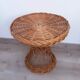 Vintage rattan round table