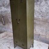 Industrial locker army green wardrobe