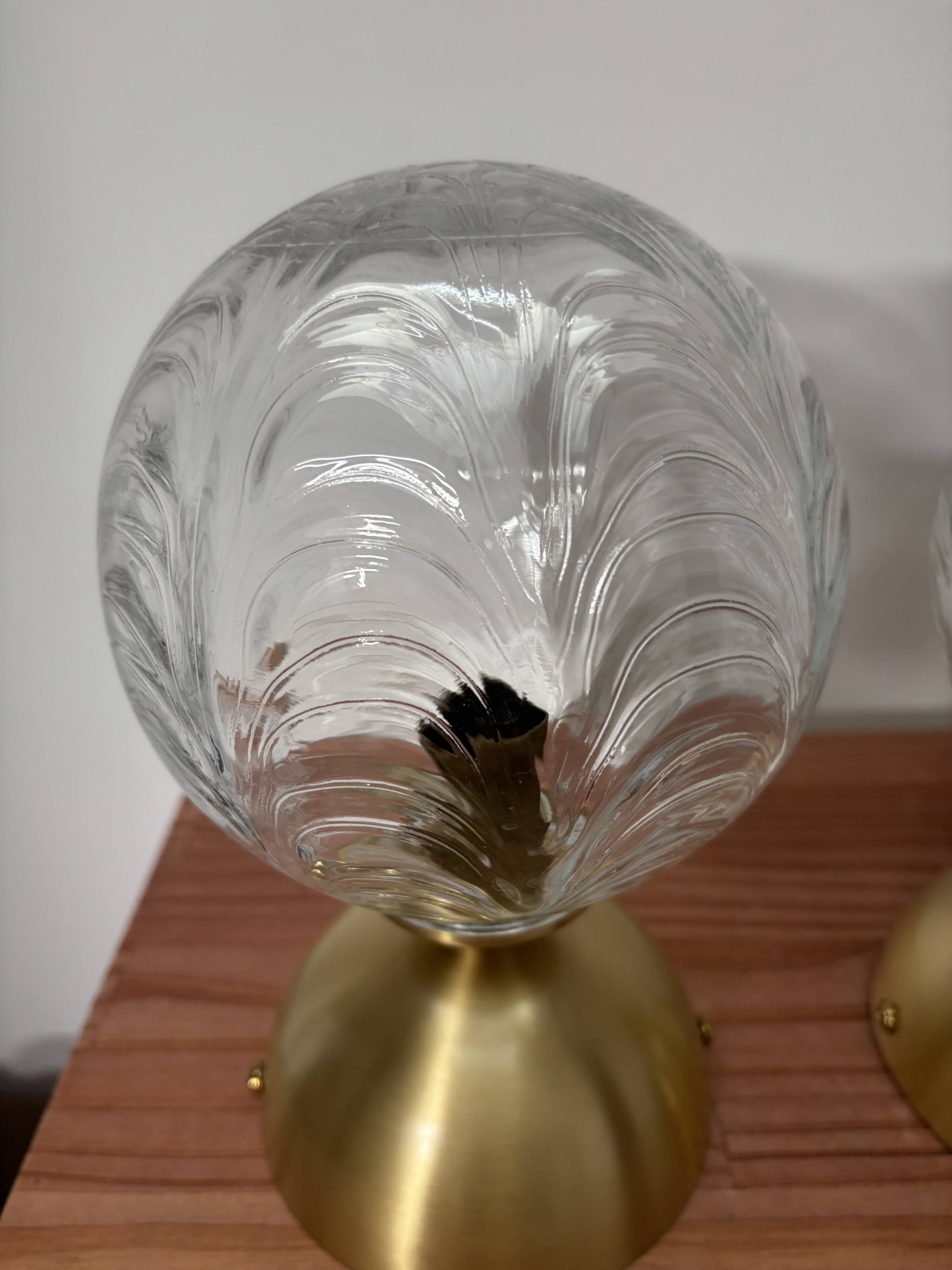 Pair of wall or ceiling lights - balls