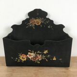 Napoleon III mail rack in boiled cardboard