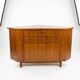 Scandinavian corner unit in teak from the 1960s.