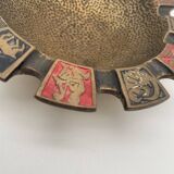 Zodiac cup ashtray in solid brass