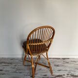 Bamboo and rattan chairs circa 60/70 from maison drucker