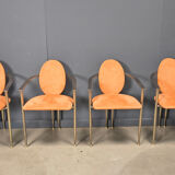 Vintage dining chairs by Belgochrom, set of 4 - 1980s