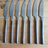 Service of 6 stainless steel and steel knives