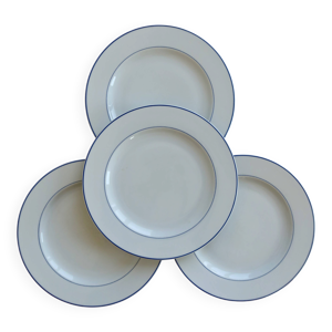 4 assiettes à dessert - porcelaine
