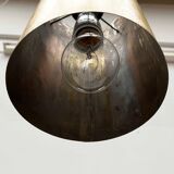Brass tube pendant lamp in mid-century style, 1960s.
