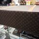 Louis Vuitton leather suitcase