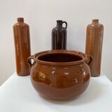 Glazed sandstone pot cover