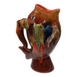 Pichet poisson en faïence Vallauris, 1970