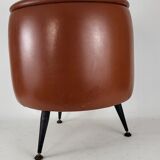 Stool in vintage skaï