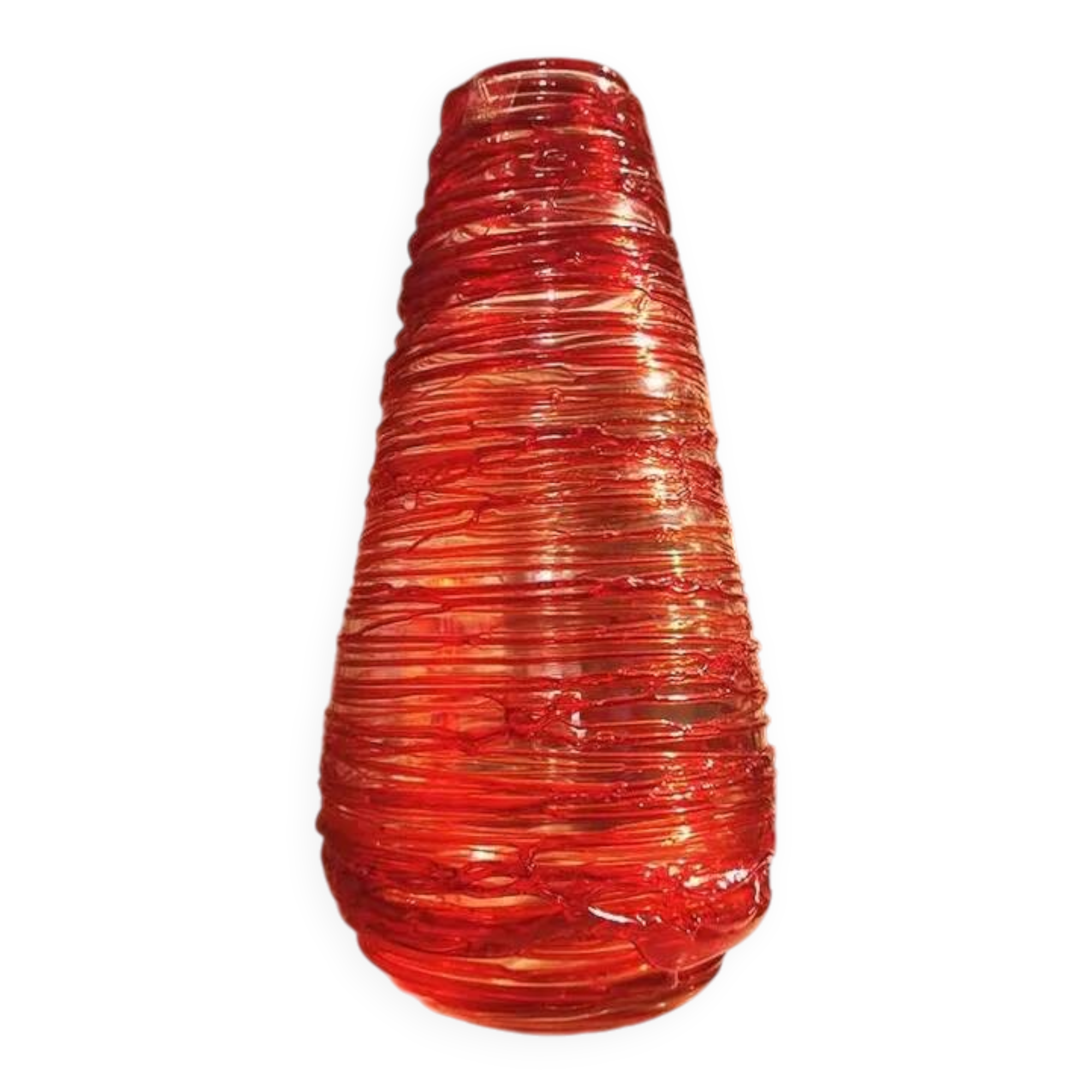 Exceptional Mid-Century Style Vase in Murano Glass by Sergio Costantini