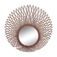 Asymmetrical rattan mirror 46cm