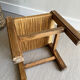 Vintage children's chair wood and rope by Audoux and Minet