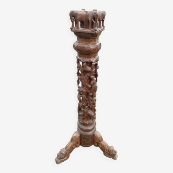 Exotic wood column (indonesia?)