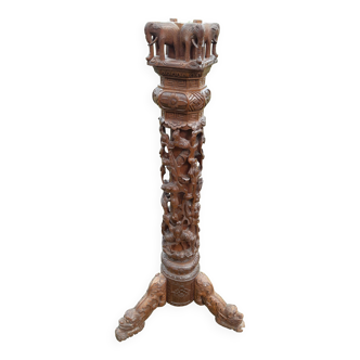 Exotic wood column (indonesia?)