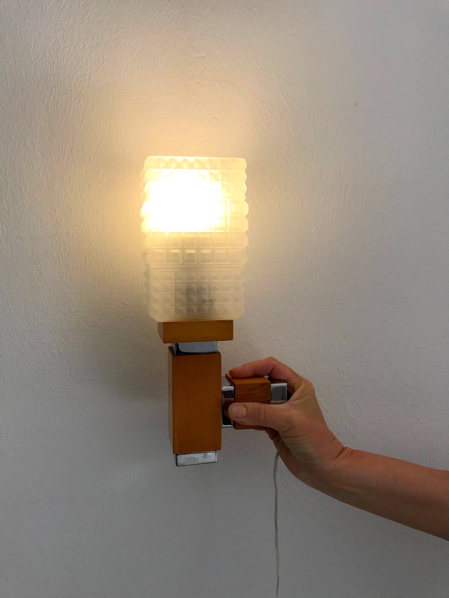 Vintage Scandinavian wall light from the 70s