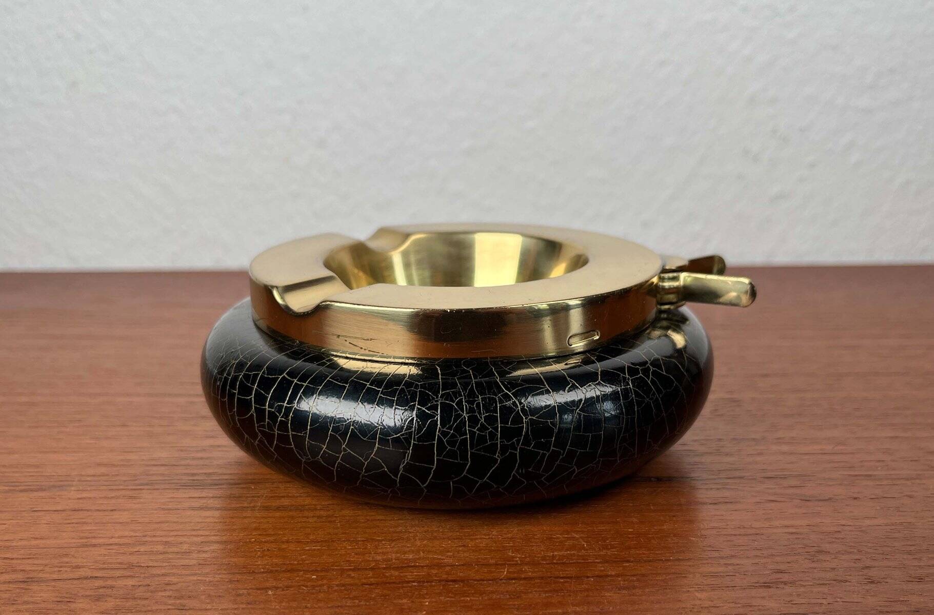 Modern vintage German metal ashtray, 1960s