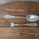 Ravinet d'Enfert silver plated fork and spoon set 84g